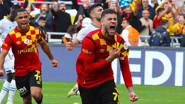 Göztepede Romulo alev aldı