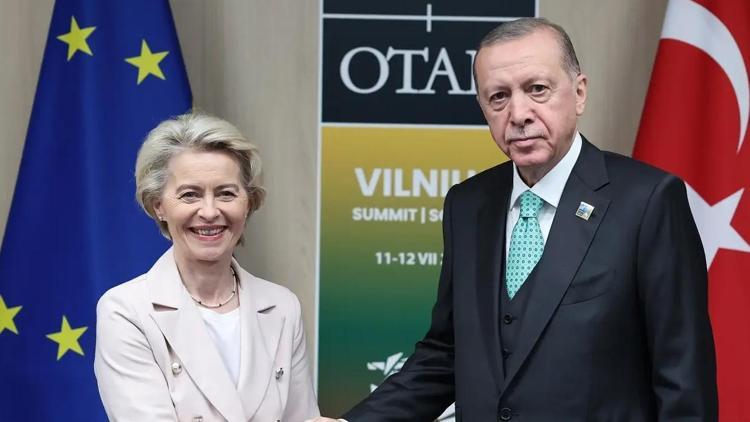 Cumhurbaşkanı Erdoğan, Avrupa Komisyonu Başkanı Ursula von der Leyen ile görüştü