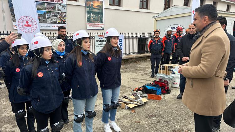 Tuncelide afete hazırlık; deprem müdahale konteynerleri oluşturuldu