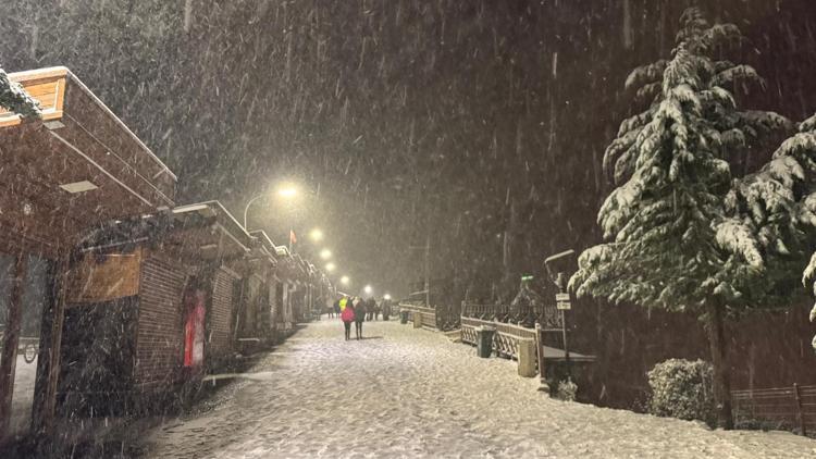 Ordu’nun seyir terası Boztepe beyaza büründü