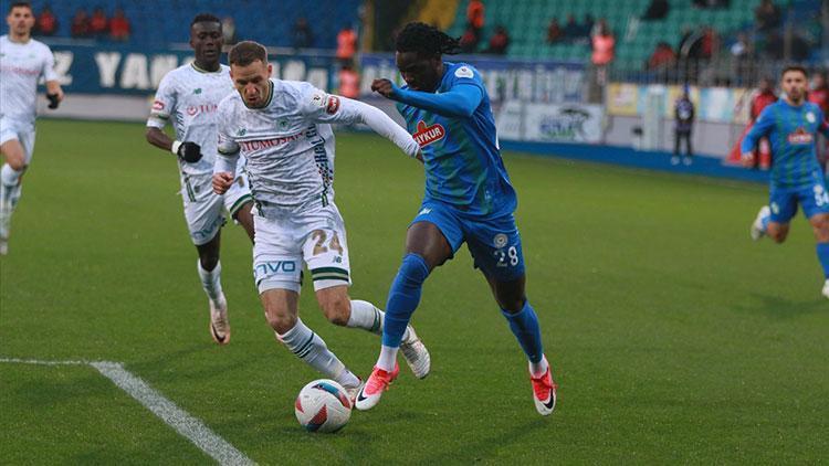 Çaykur Rizespor 1-1 Konyaspor (MAÇ ÖZETİ)