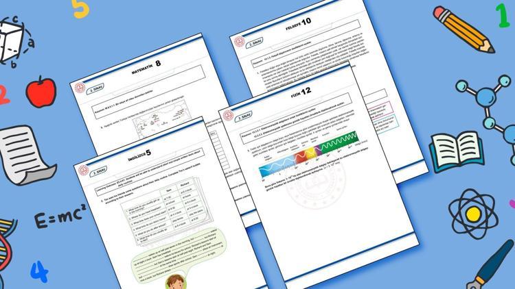 Yazılı sınavlar için örnek sorular yayımlandı