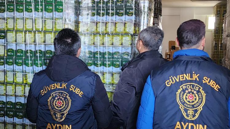 Aydında 3,5 ton tağşişli zeytinyağı ele geçirildi