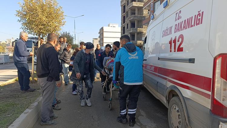 Adıyamanda devrilen motosikletin sürücüsü ağır yaralandı