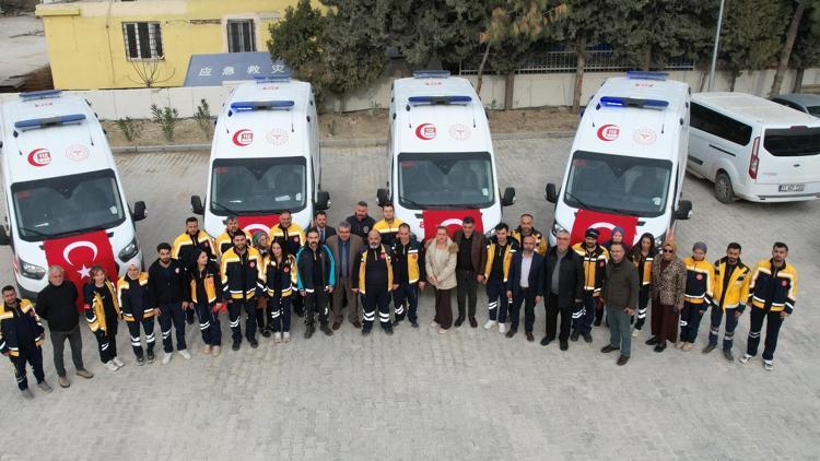 Hatay’da sağlık hizmetleri filosuna 4 yeni ambulans daha katıldı