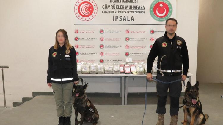 İpsala ve Esendere Gümrük Kapısında 493 kilogram uyuşturucu ele geçirildi