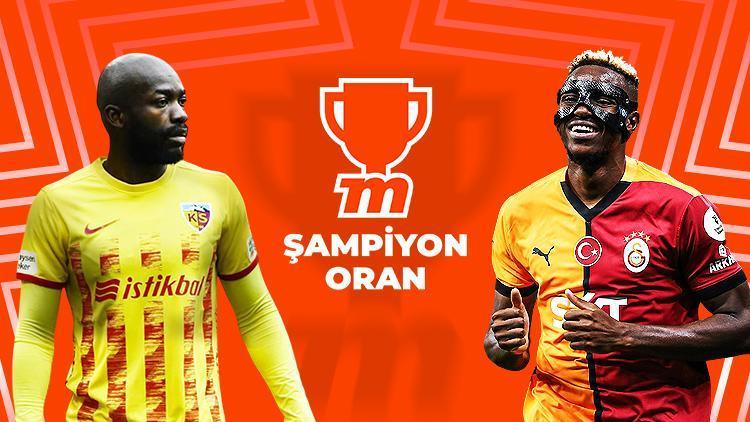 Namağlup lider Galatasaray, Kayserispor deplasmanında Bu maçın heyecanı Şampiyon Oranlar ile Misli’de