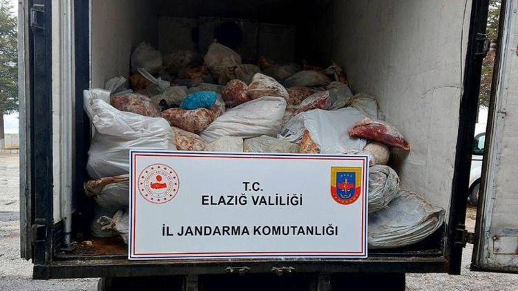 Elazığ’da 5 ton 880 kilogram kaçak et ele geçirildi