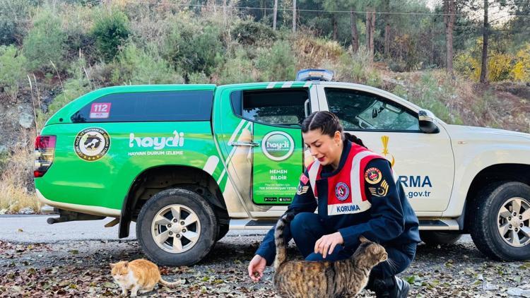 Jandarma, öğrencilere doğa ve hayvan sevgisini anlattı