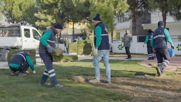 Efelerde yeşil alanlarda bakım ve onarım çalışmaları sürüyor