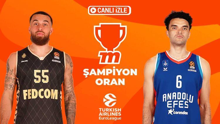 Anadolu Efes zafer için Monaco karşısında, canlı yayın ve yüksek oranlar Mislide