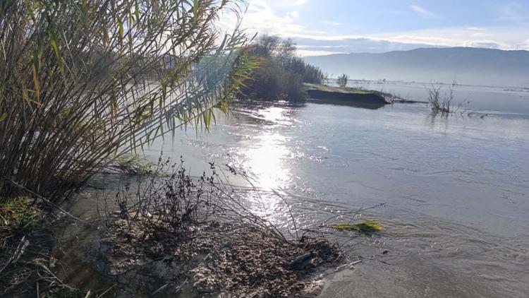 Büyük Menderes Nehri sağanak nedeniyle taştı, bölge dronla görüntülendi