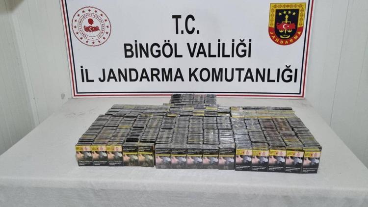 Bingöl’de 500 paket kaçak sigara ele geçirildi, 1 gözaltı