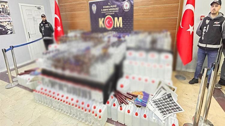 İstanbul Emniyetinden art arda operasyonlar 20 günde 17 ton kaçak alkol ele geçirildi