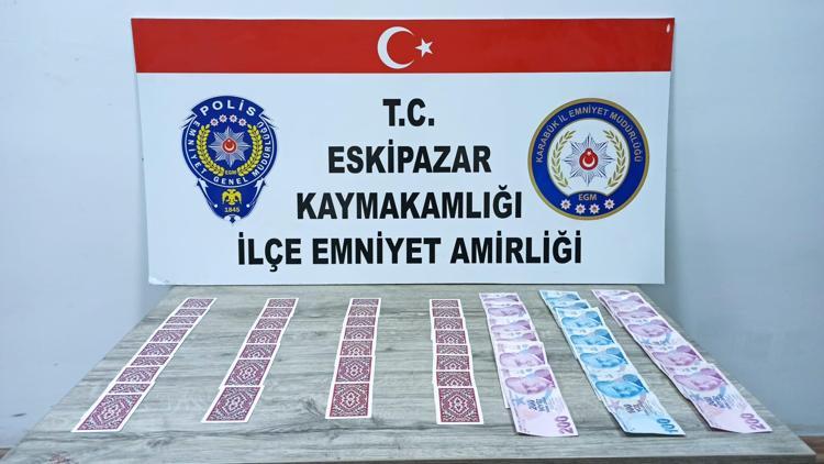 Karabükte kumar oynayan 4 kişiye 25 bin 700 lira ceza uygulandı