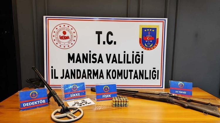 Manisada 23 adet sikke ele geçirildi