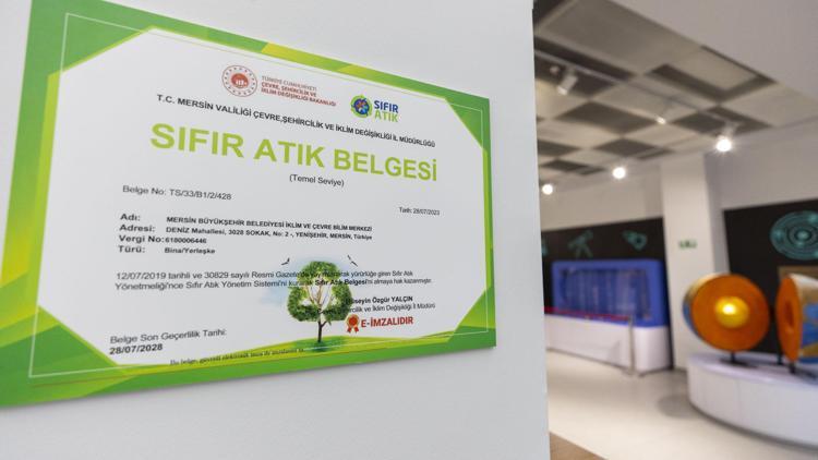 Büyükşehrin 100üncü birimi de sıfır atık belgesi kazandı