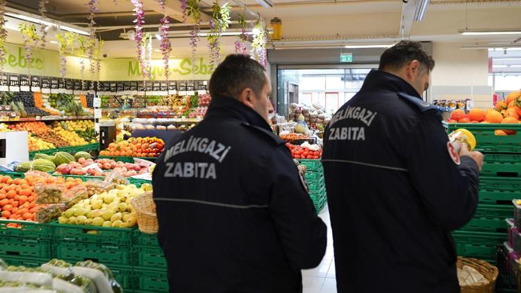 Melikgazi Belediyesi zabıta ekipleri, işletmelerde denetim yaptı