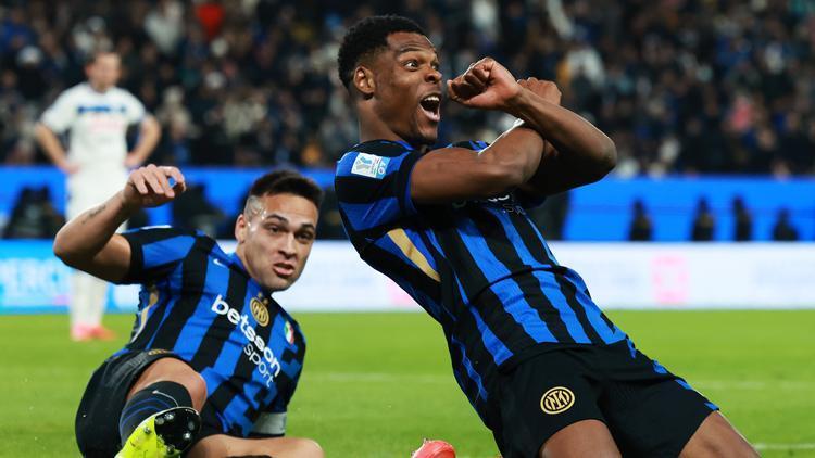 Inter, İtalya Kupasında final biletini 2 golle aldı Hakan Çalhanoğlu ve Zaniolo...