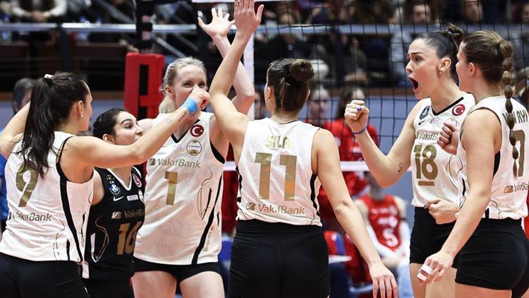 VakıfBank set vermeden kazandı