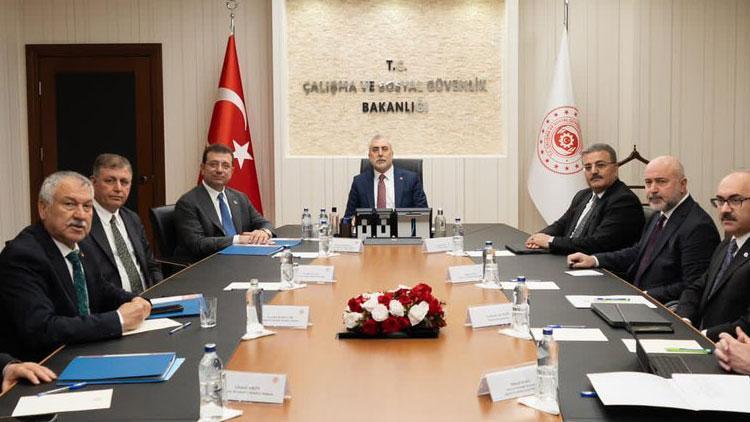 Çalışma ve Sosyal Güvenlik Bakanı Vedat Işıkhan, İmamoğlunu kabul etti