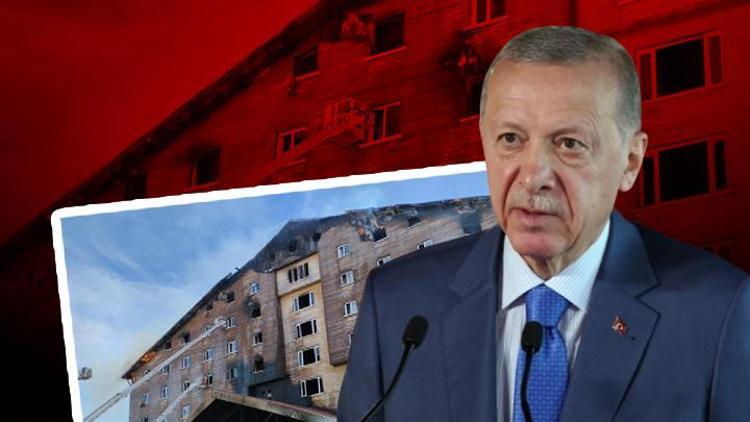 Cumhurbaşkanı Erdoğandan Boludaki yangın faciasında hayatını kaybedenler için taziye mesajı