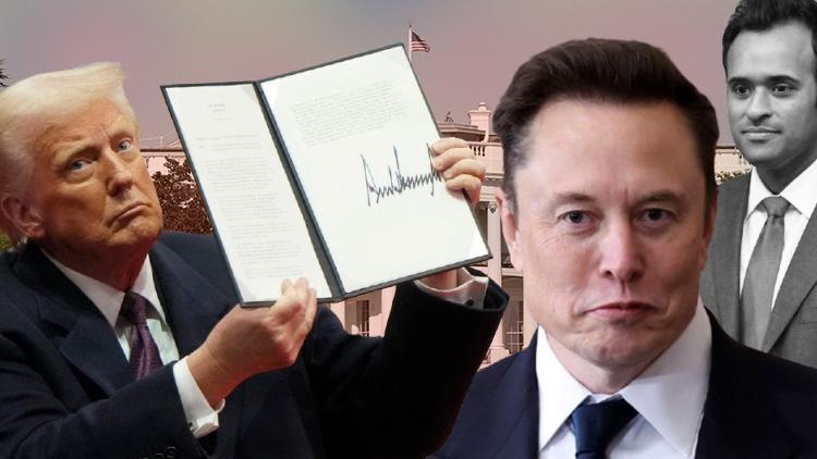 Başkan Trump imzayı attı, şimdi ne olacak DOGEun başına Elon Musk mı geçecek İlk günden ayrılık, e-posta ve ofis detayı...