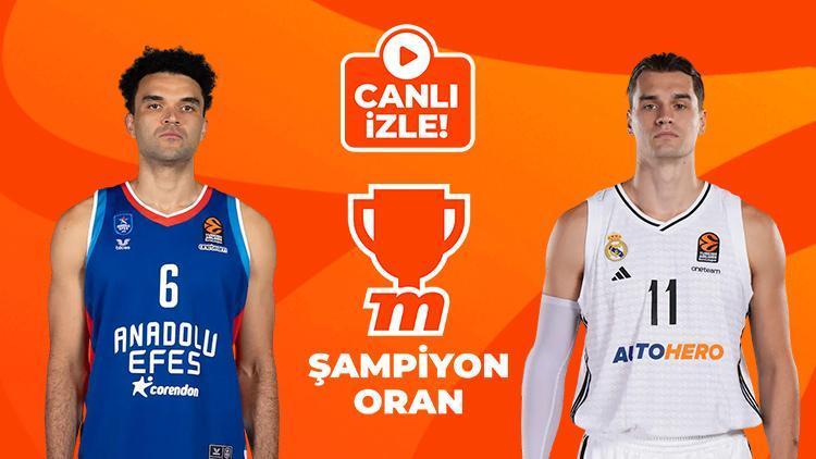 Anadolu Efes, THY Avrupa Liginde Real Madridi ağırlayacak Dev mücadele canlı yayın ve Şampiyon Oranlar ile Mislide