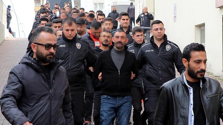 Yılanlar grubuna operasyon: 22 şüpheli gözaltına alındı, 9u tutuklandı