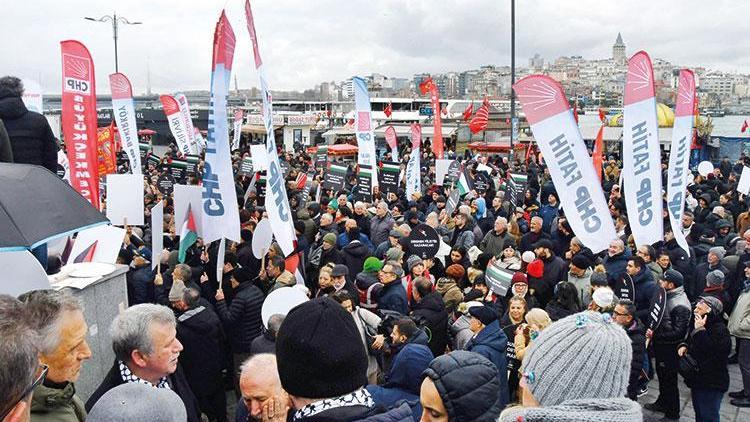 CHP’den Filistin’e destek mitingi