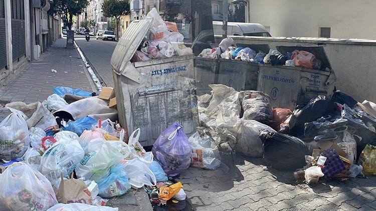 Belediye işçileri iş bıraktı, sokaklarda çöp yığınları oluştu