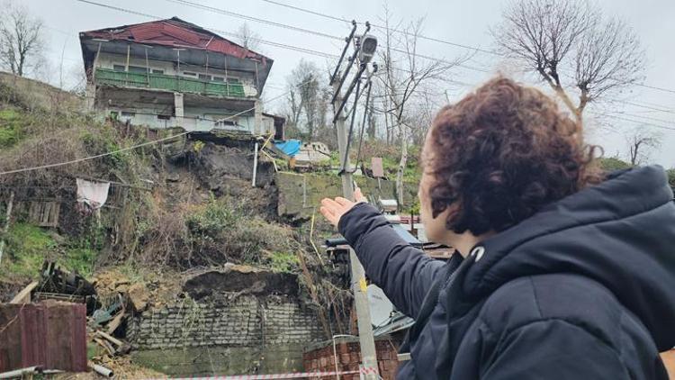 Zonguldak’ta heyelan meydana geldi: 3 ev tahliye edildi