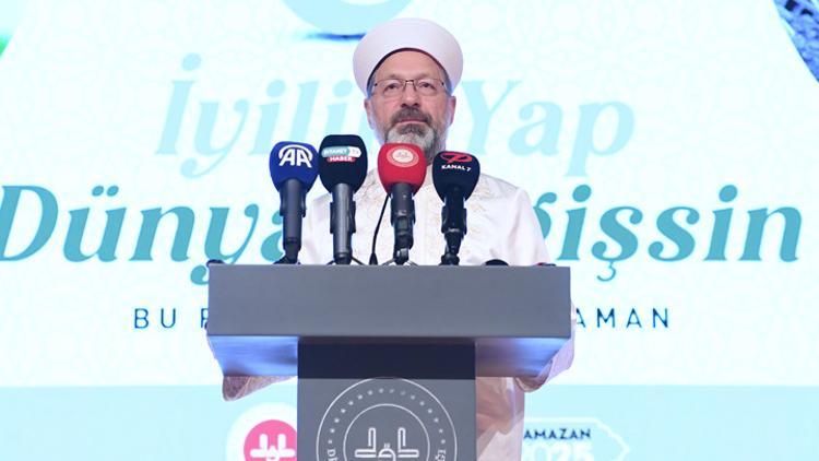 Diyanet İşleri Başkanı Erbaş: Deprem bölgesinde 135 bin vatandaşımıza iftar sofrası kurulacak