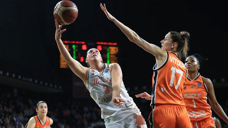 ÇBK Mersin, Valencia Basketi farklı mağlup etti