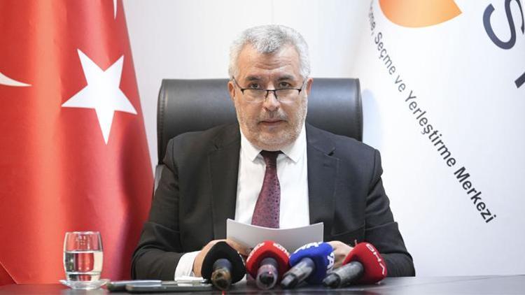 ÖSYM Başkanı Ersoy’dan son gün hatırlatması