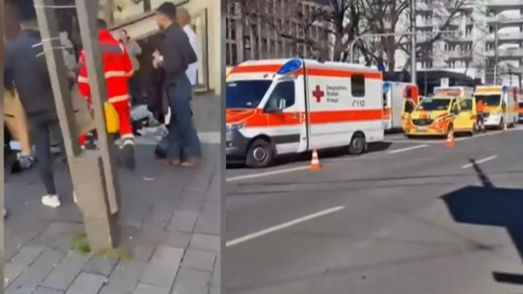 Son dakika... Almanyada araç kalabalığın arasına daldı