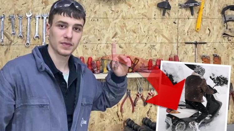 Karda motosiklet kullanamayınca kolları sıvadı: 18 yaşındaki gençten ilginç tasarım