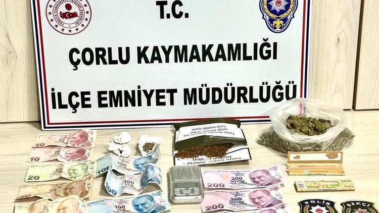 Çorluda uyuşturucu sattığı belirlenen şüpheli tutuklandı