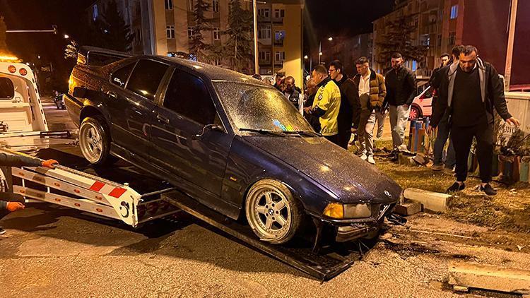 Ispartada polisten kaçan sürücü kaza yaptı
