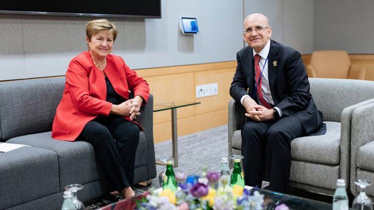 Bakan Şimşek IMF Başkanı ile görüştü