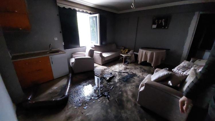 Samsunda apartmanda çıkan yangında 1 can kaybı