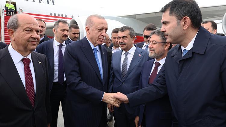 Cumhurbaşkanı Erdoğan KKTCye geldi