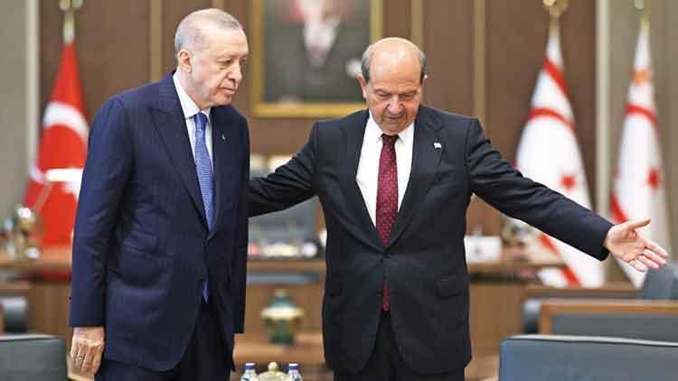 Cumhurbaşkanı Erdoğan KKTC’de: 2 devletli çözüm ortak vizyonumuz