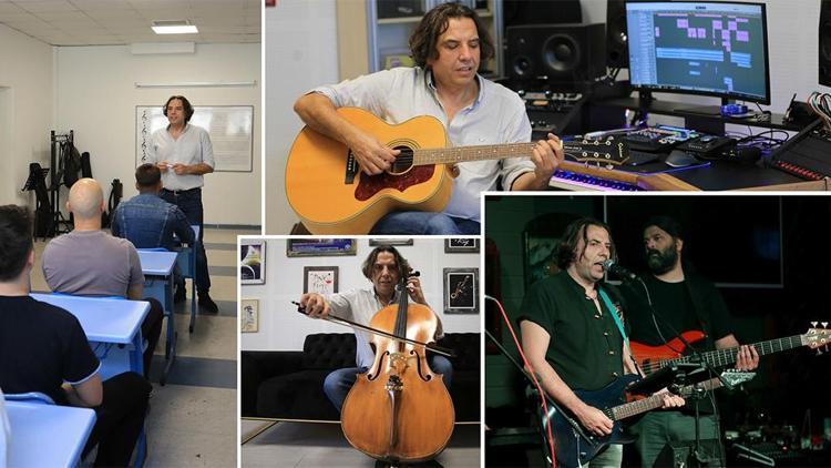 Gündüz sınıfta gece sahnede... ‘Rockçı Profesör’
