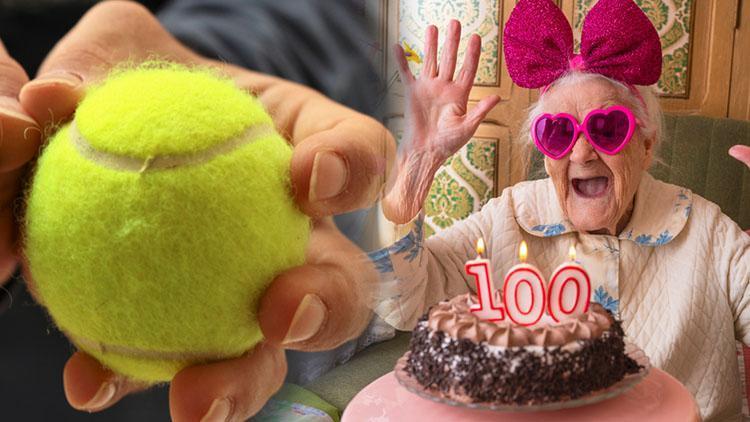 100 yaşın sırrı avucunuzda! Sağlığınızı ele veriyor, tek gereken bir tenis topu...