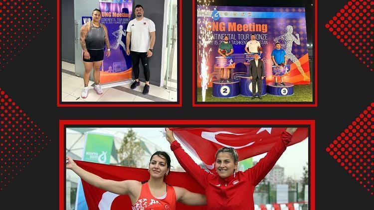 Milli atletler, Özbekistanda 4 madalya kazandı