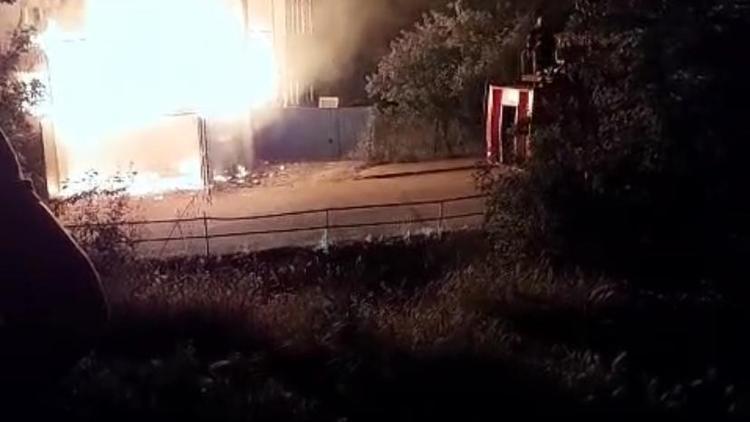 Karabük’te evin garajında yangın