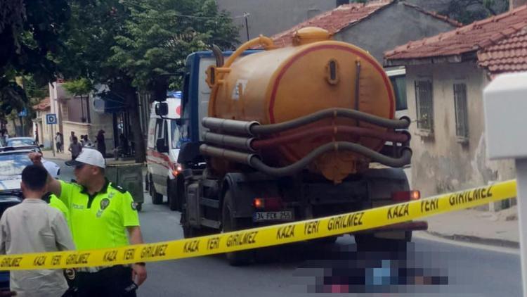 Tekirdağda vidanjörün çarptığı yaya öldü