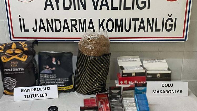 İşyerinde kaçak tütünle yakalanıp, gözaltına alındı