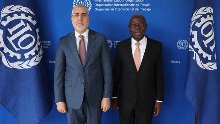 Bakan Işıkhan, ILO Genel Direktörü Houngbo ile görüştü